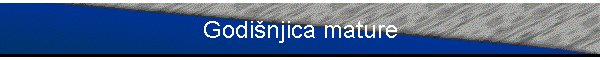 Godinjica mature